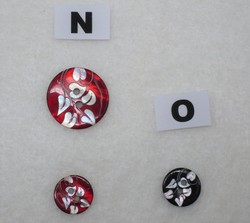 N - Rouge maill / O - Noir maill (diamtres 12 et 20 mm)